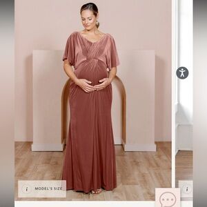 NWT MATERNITY Gwen Velvet Dress - Revelry